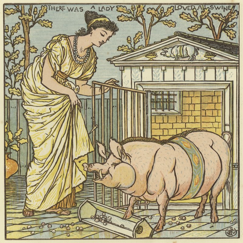 Il y avait une dame qui aimait un cochon - Walter Crane