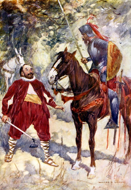 Illustration pour Don Quichotte - Walter Grieve