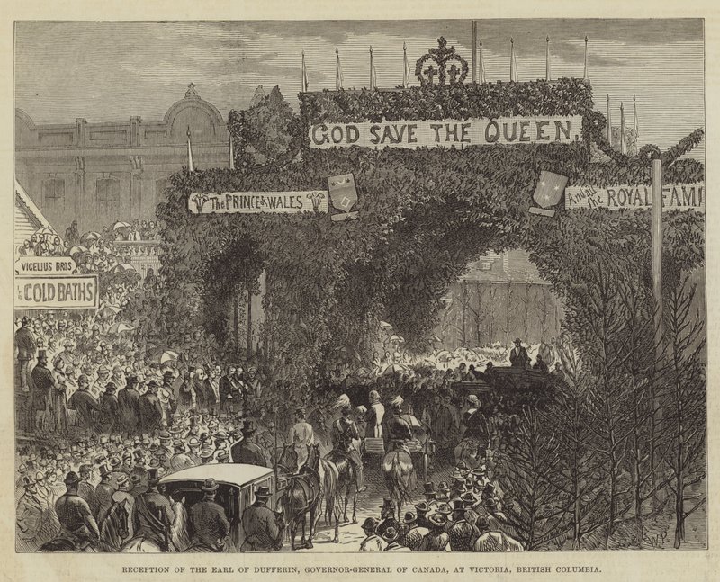 Réception du comte de Dufferin, gouverneur général du Canada, à Victoria, Colombie-Britannique - Walter Paget