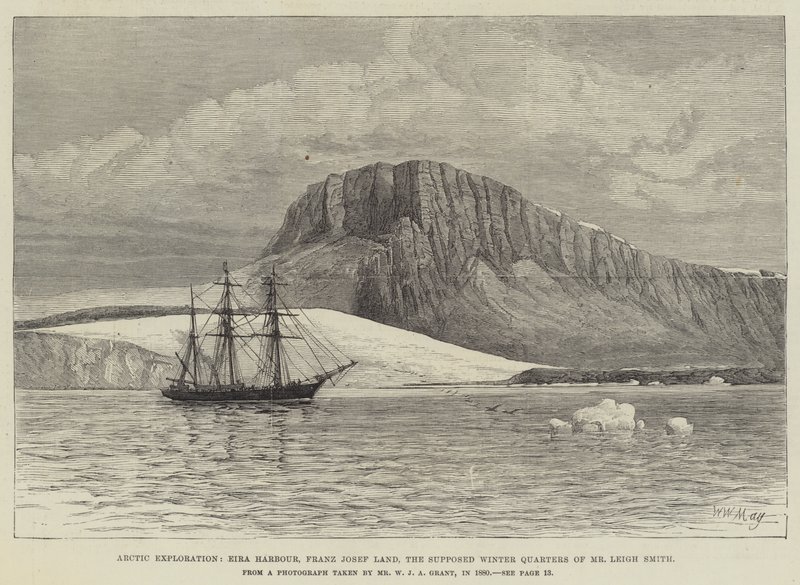 Exploration arctique, port Eira, terre François-Joseph, les quartiers d
