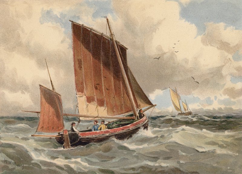 Lougre français en mer - Walter William May