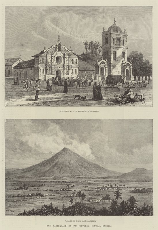 Le tremblement de terre à San Salvador, Amérique centrale - Warry