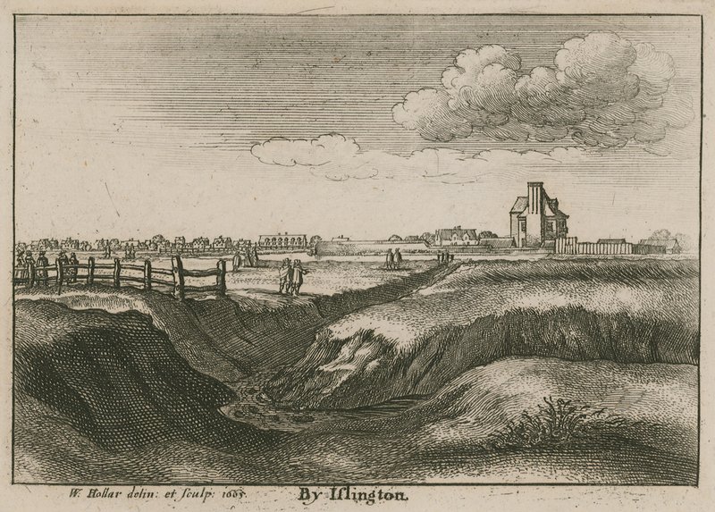 Par Islington, la Nouvelle Tête de Rivière - Wenceslaus Hollar