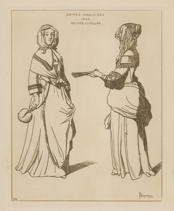 Femmes anglaises, 1644 - Wenceslaus Hollar
