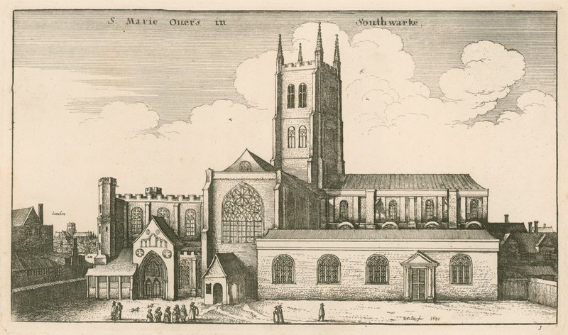 Église Saint-Sauveur, Southwark, Londres - Wenceslaus Hollar