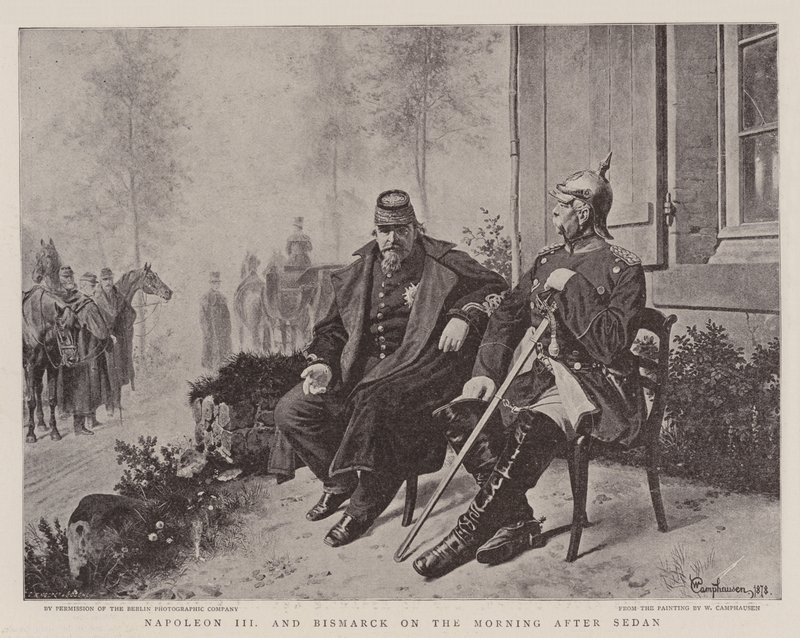 Napoléon III et Bismarck le matin après Sedan - Wilhelm Camphausen