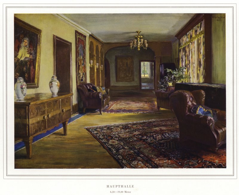 Entreprise de fabricants de tapis Halbmond-Teppichfabrik Von Koch Und Te Kock (lithographie en couleur) - Wilhelm Ludwig Heinrich Claudius