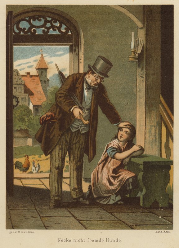 Père consolant sa fille après qu