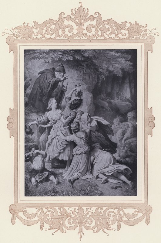 Jeune Fille dans la Forêt, Le Fidèle Eckart - Wilhelm von (after) Kaulbach