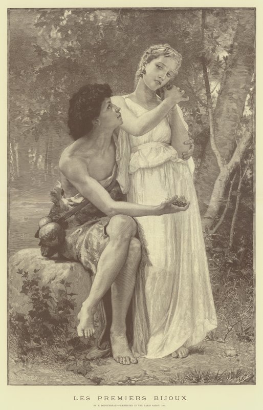 Les premiers bijoux - William Adolphe Bouguereau