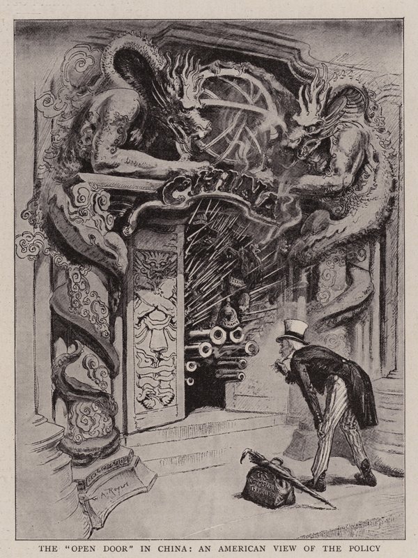 La porte ouverte en Chine, une vue américaine de la politique - William Allen Rogers