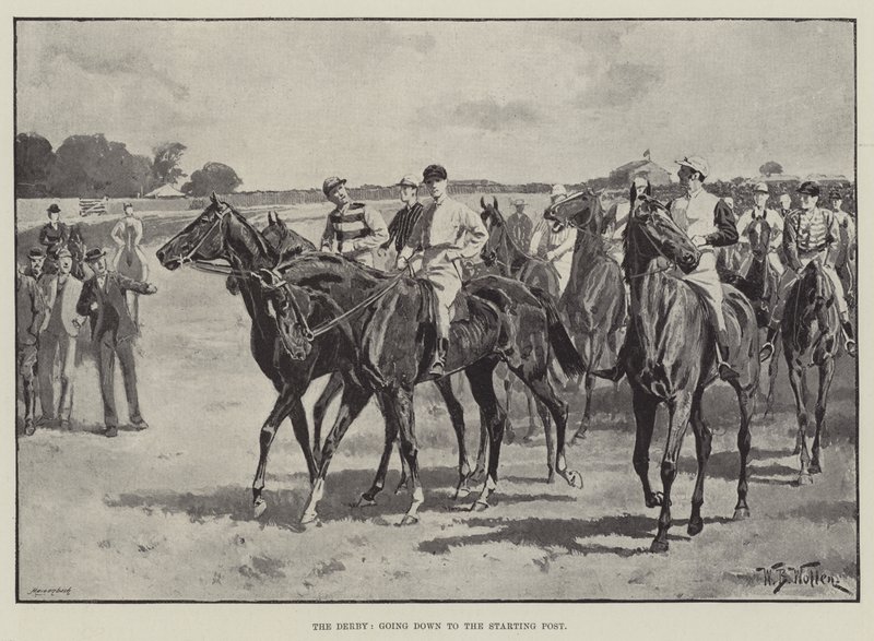 Le Derby, en route vers le point de départ - William Barnes Wollen