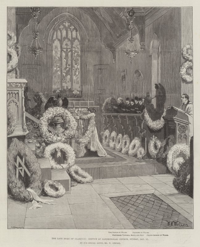 Le défunt Duc de Clarence, Service à l