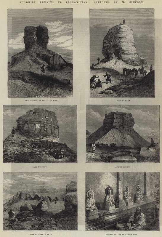 Vestiges bouddhistes en Afghanistan - William Crimea Simpson