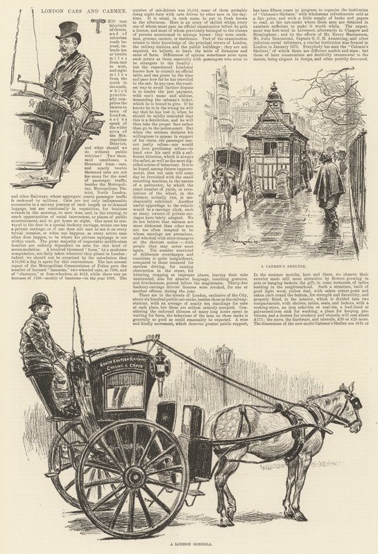 Cabs et cochers de Londres - William Douglas Almond