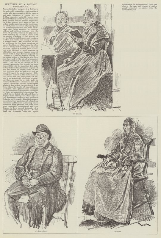 Croquis dans un asile de Londres - William Douglas Almond