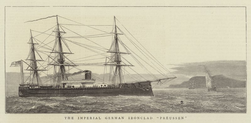 Le cuirassé impérial allemand Preussen - William Edward Atkins