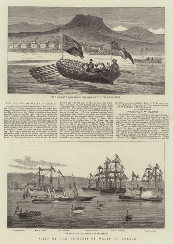 Visite de la princesse de Galles en Grèce - William Edward Atkins