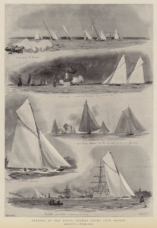 Ouverture de la saison du Royal Thames Yacht Club - William Lionel Wyllie