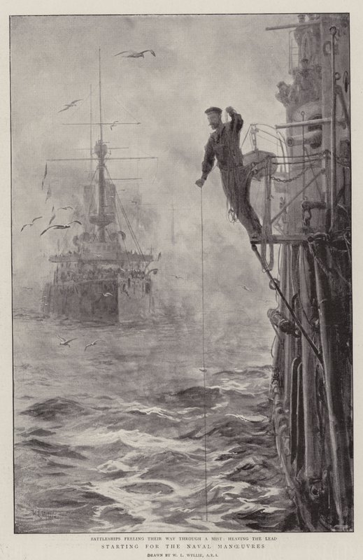Départ pour les manœuvres navales - William Lionel Wyllie