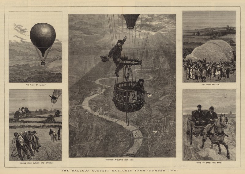 Le concours de ballons, croquis du numéro deux - William Lionel Wyllie