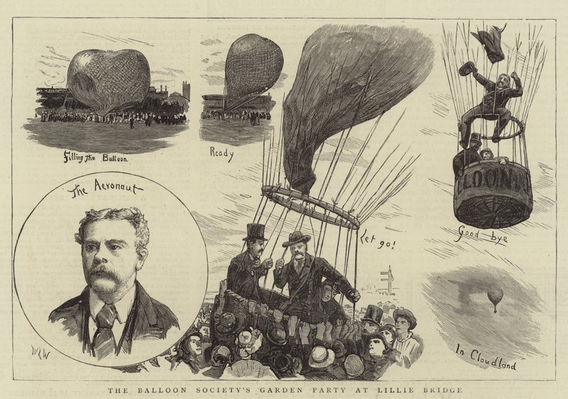 La fête au jardin de la Balloon Society à Lillie Bridge - William Lionel Wyllie