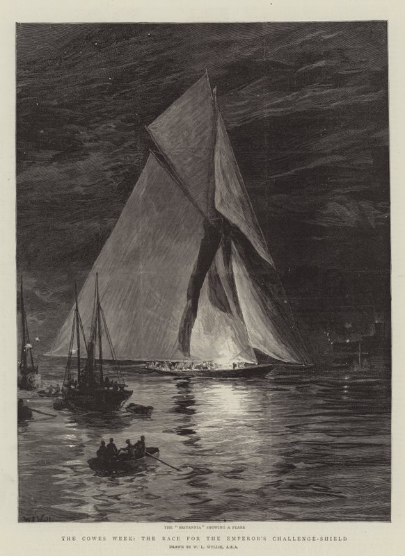 La Semaine de Cowes, la Course pour le Bouclier de Défi de l