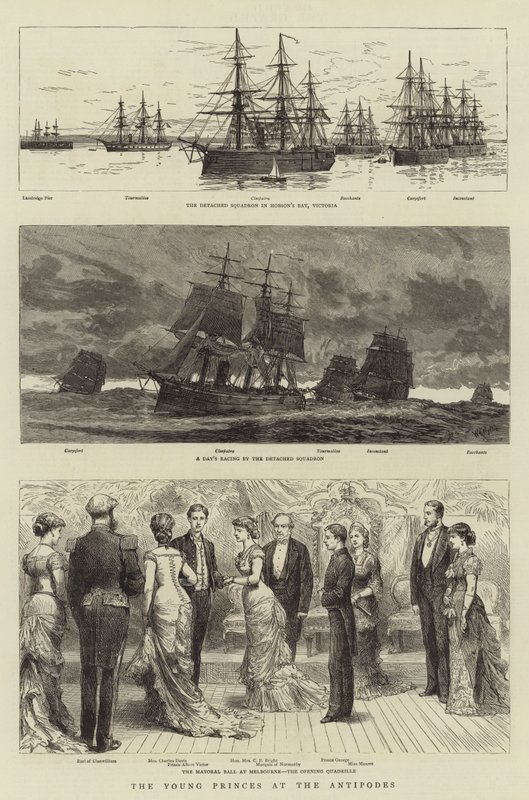 Les jeunes princes aux antipodes - William Lionel Wyllie