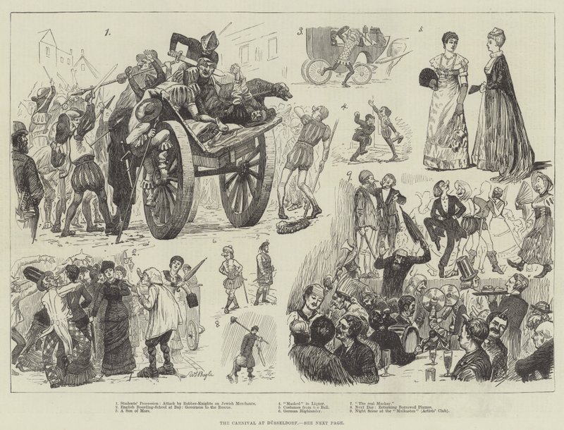 Le Carnaval à Düsseldorf - William Lockhart Bogle