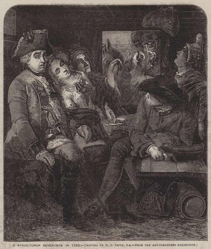 Une aventure en diligence en 1750 - William Powell Frith