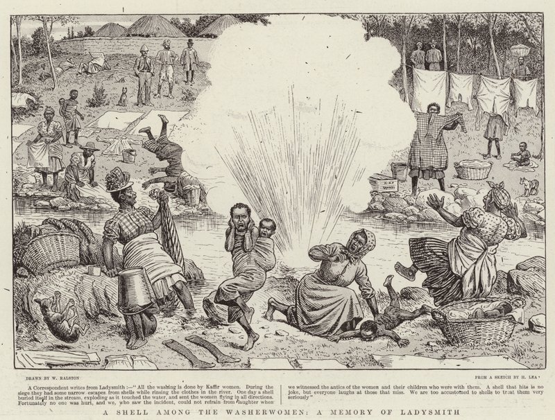 Un obus parmi les blanchisseuses, un souvenir de Ladysmith - William Ralston