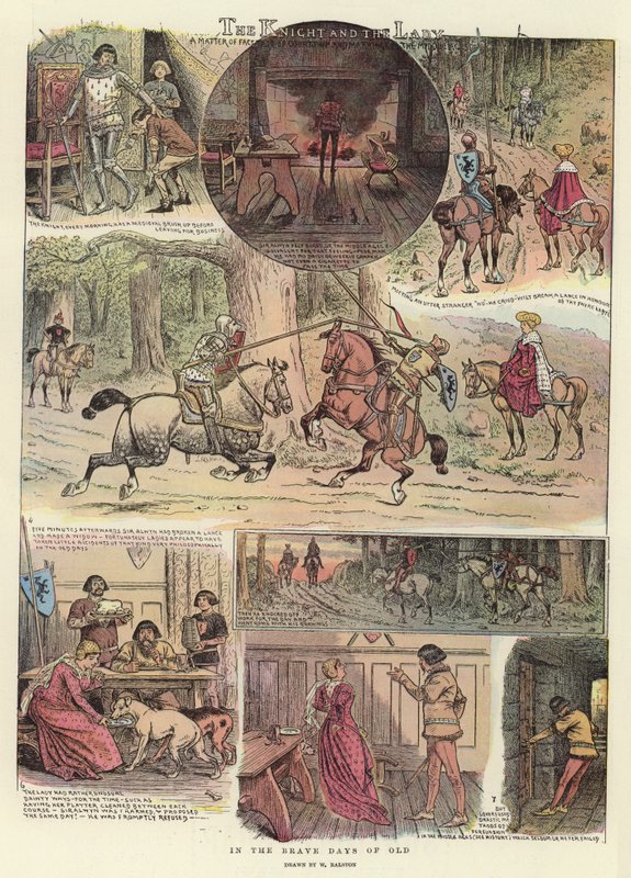 Le chevalier et la dame - William Ralston