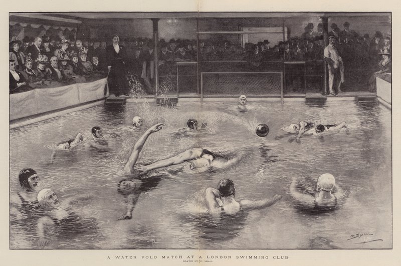 Un match de water-polo dans un club de natation londonien - William Small