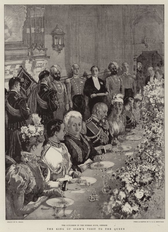 La visite du roi de Siam à la reine - William Small
