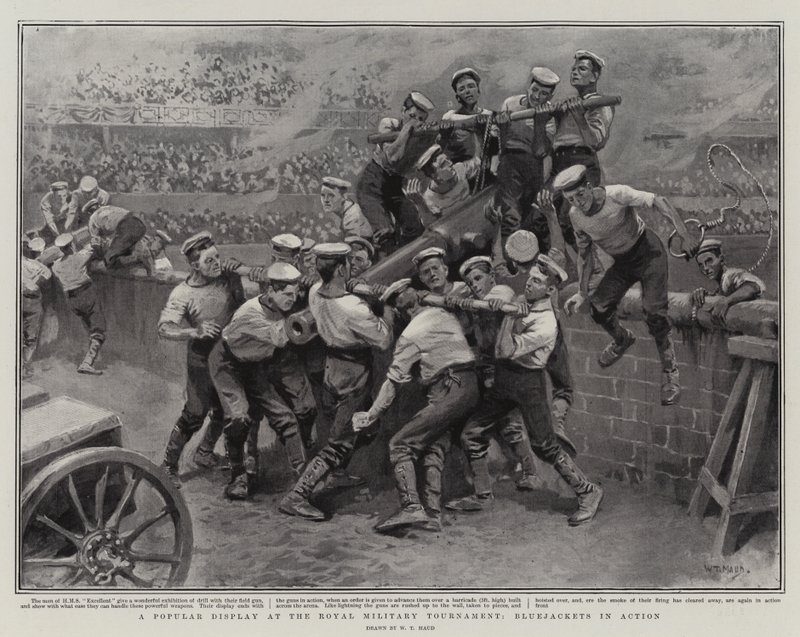 Une démonstration populaire au Royal Military Tournament, Bluejackets en action - William T. Maud