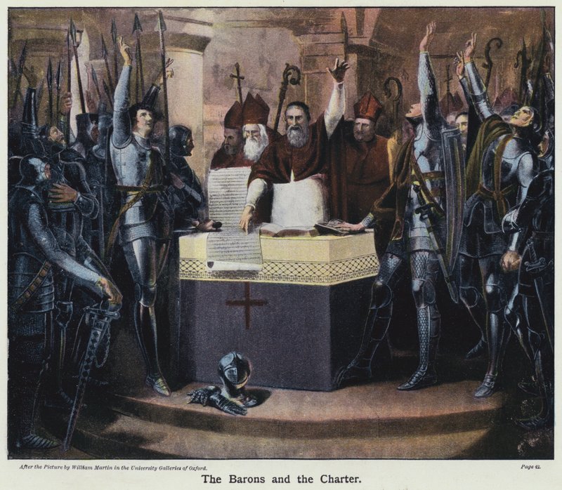 Les barons et la charte - William Martin