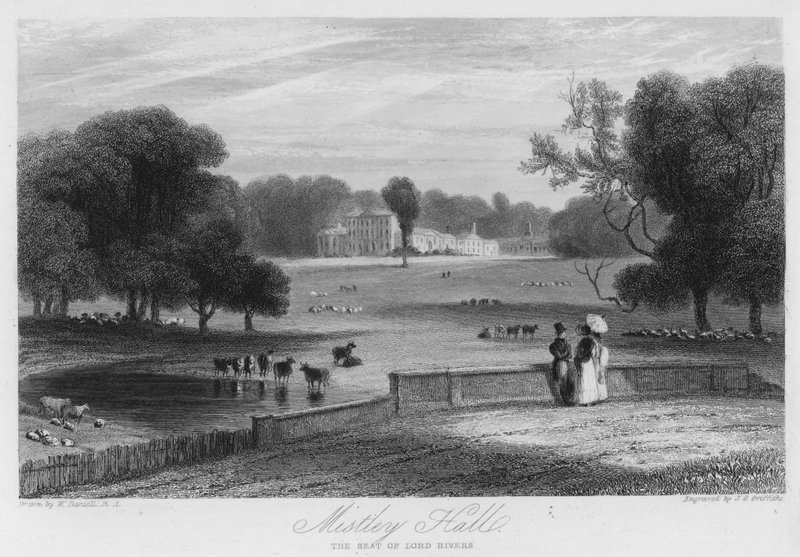 Mistley Hall, la résidence de Lord Rivers - William (after) Daniell