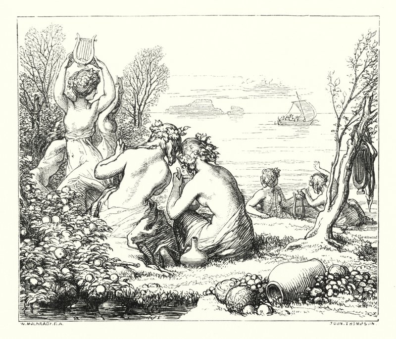 Les Fées de la mer - William (after) Mulready