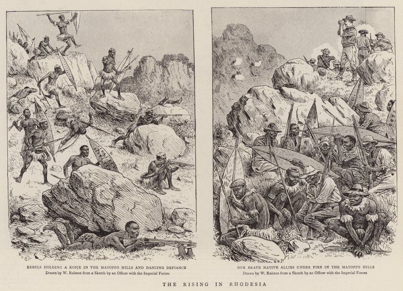 Le soulèvement en Rhodésie (gravure) - William (after) Ralston