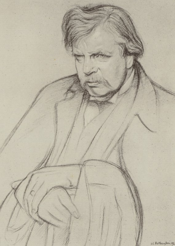 G K Chesterton - William (after) Rothenstein