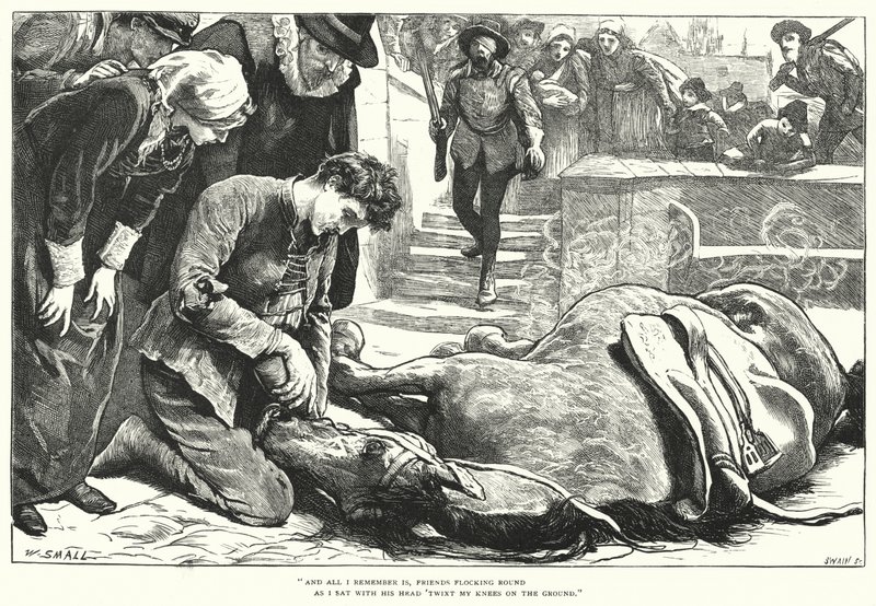 Comment ils ont apporté la bonne nouvelle de Gand à Aix (gravure) - William (after) Small
