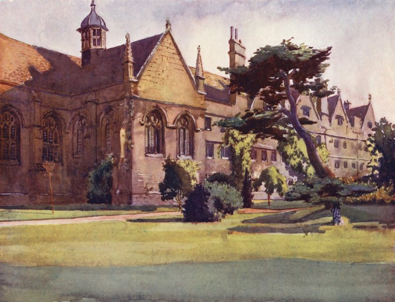 Façade du jardin du Wadham College - William Ainsworth Wildman