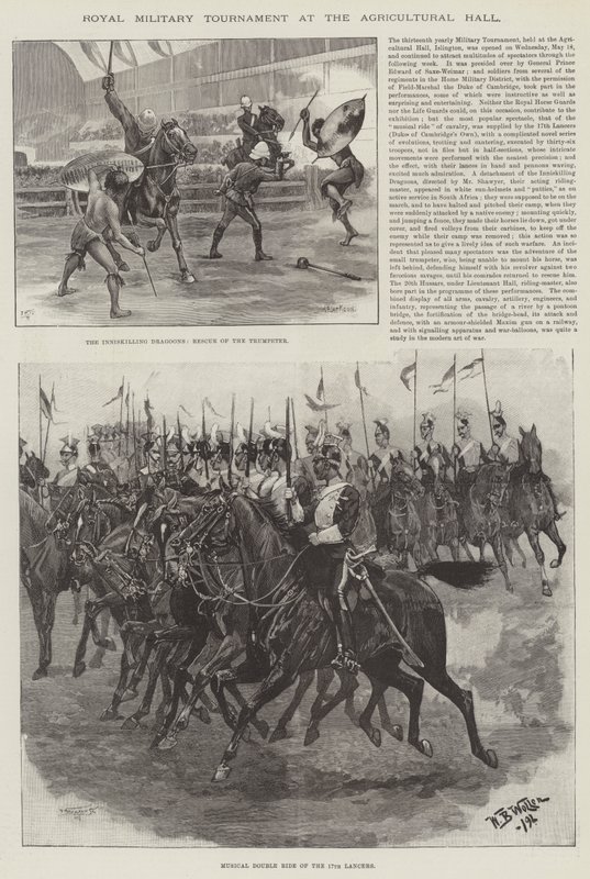 Tournoi militaire royal au Agricultural Hall - William Barnes Wollen