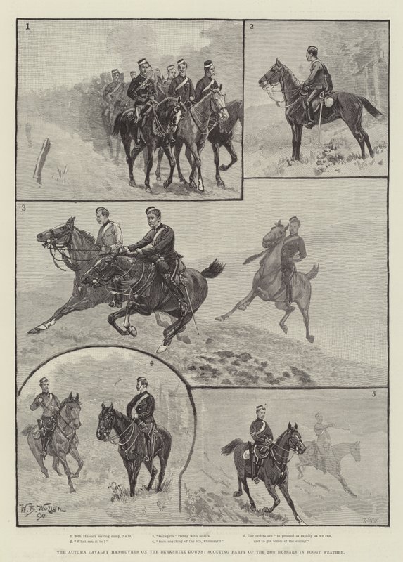 Les manœuvres de cavalerie d