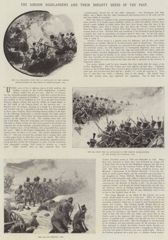 Les Highlanders de Gordon et leurs exploits passés - William Barnes Wollen