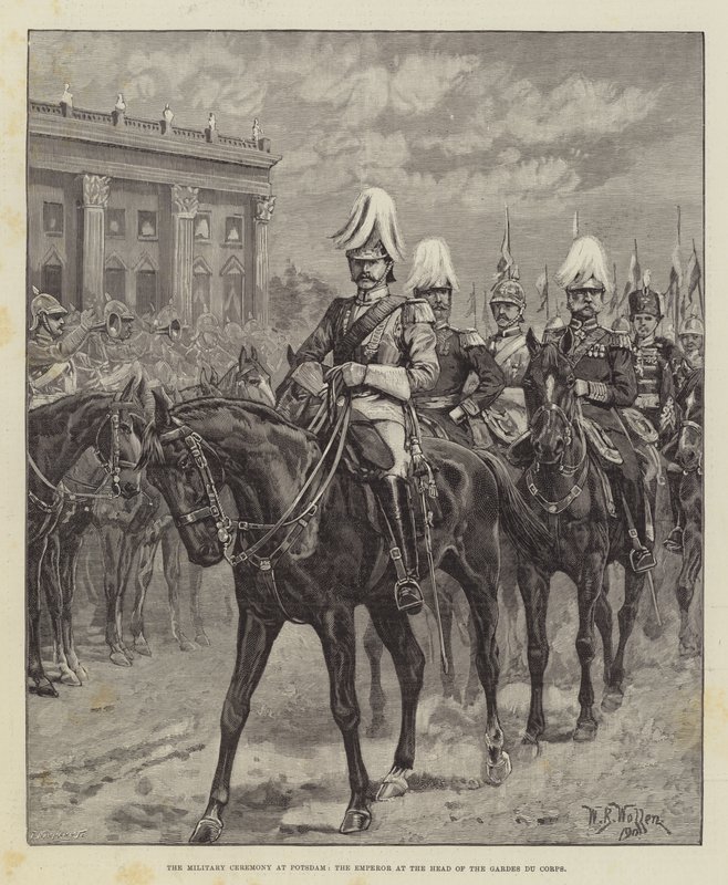 La cérémonie militaire à Potsdam, l