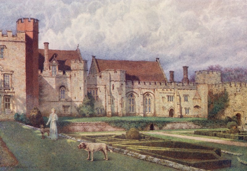 Penshurst Place depuis la terrasse - William Biscombe Gardner