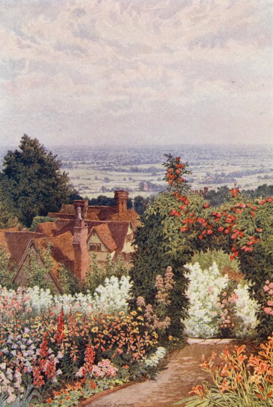 Le Weald depuis le jardin du docteur, Sutton Valence - William Biscombe Gardner