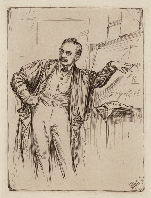 George Chrystal, professeur de mathématiques (gravure) - William Brassey (after) Hole