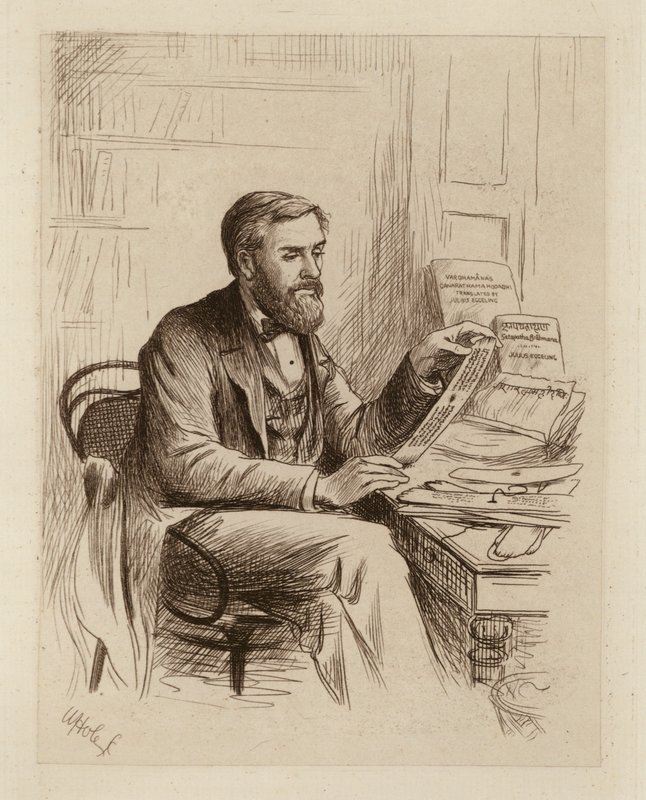 Julius Eggeling, professeur de sanskrit et de philologie comparée - William Brassey (after) Hole